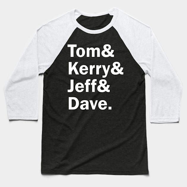 Funny Names x Slayer (Tom, Kerry, Jeff, Dave) Baseball T-Shirt by muckychris